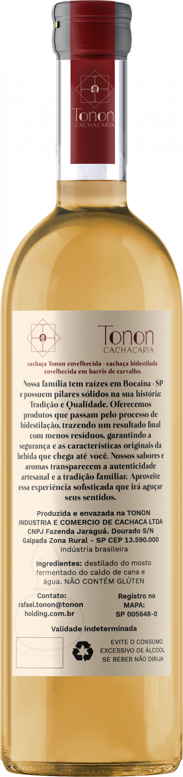 Cachaça Tonon Envelhecida